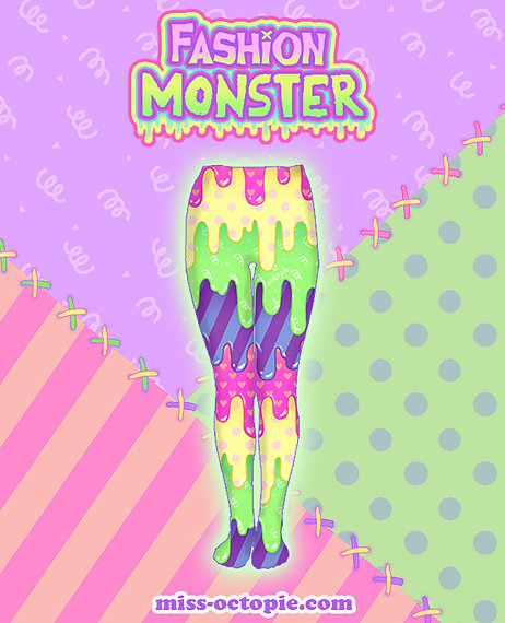 Fashion Monster Drippy Tights