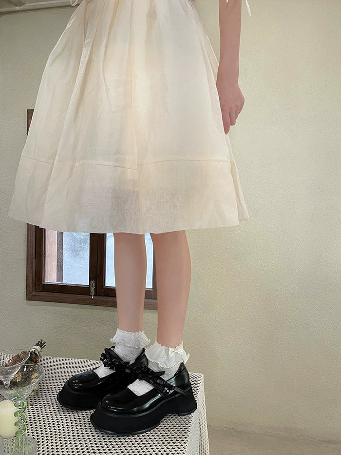 Floral Ruffled Ankle Socks