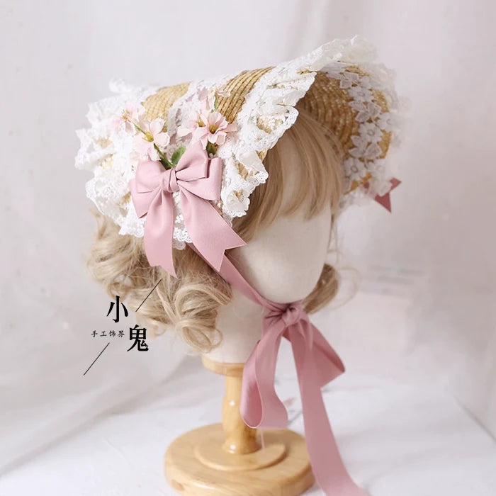 Floral Straw Headdress