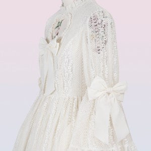 "Florence" Lace Onepiece Dress with Heart Cut-Out