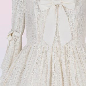 "Florence" Lace Onepiece Dress with Heart Cut-Out