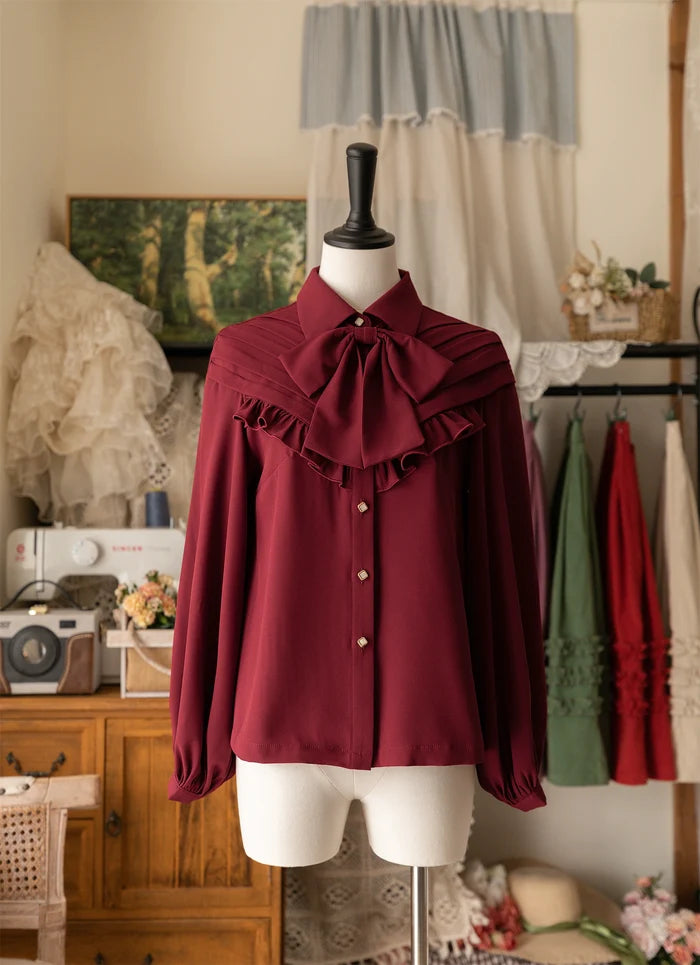 Forest Basket 4.0 Bow Blouse