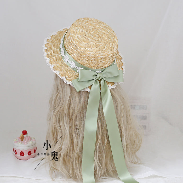 Forest Bow Straw Hat