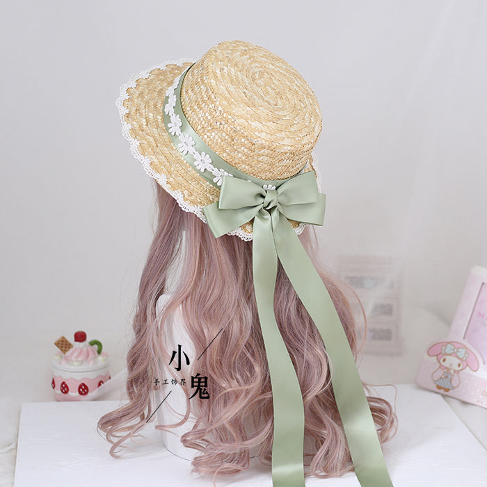 Forest Bow Straw Hat
