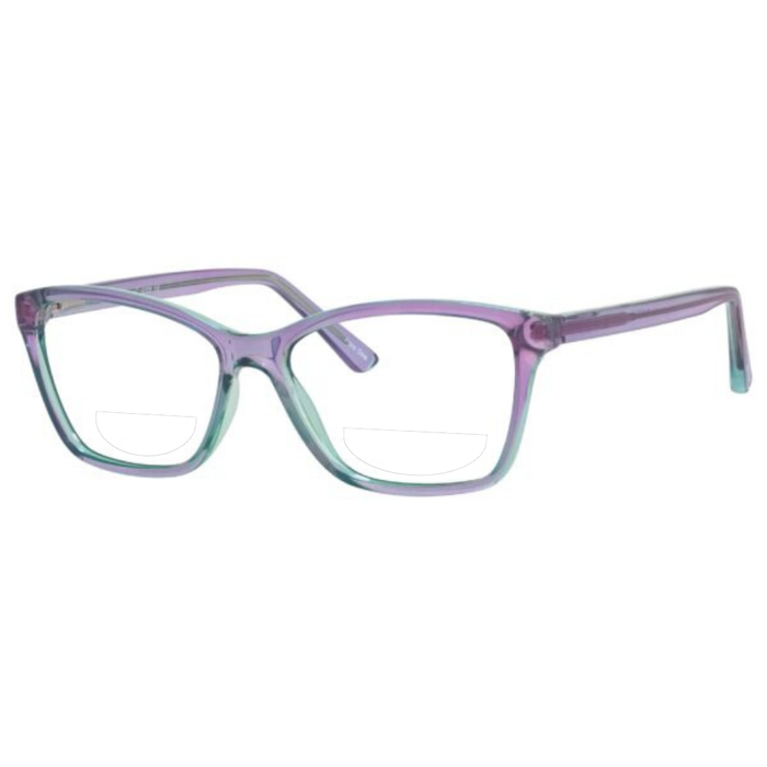 Clear Reading Glasses / Seafoam / Top .50 - Bottom 1.50