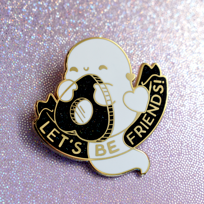 Friendly Ghost Enamel Pin