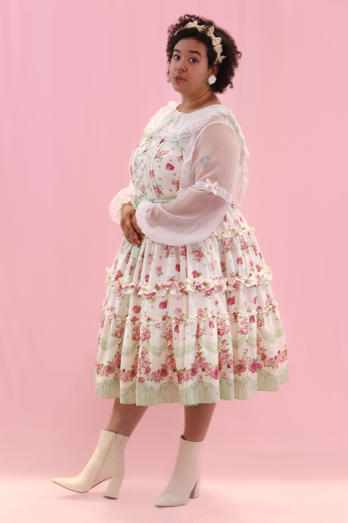 Frill ROSE Jumperskirt Dress