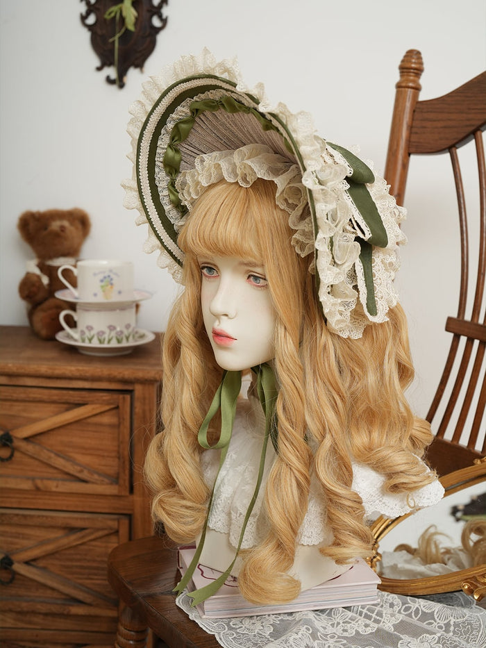 [FS] Akebono's Attendant Frill Brim Bonnet