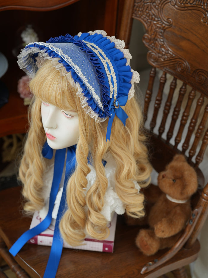 [FS] Dreaming Tea Party Lace Bonnet