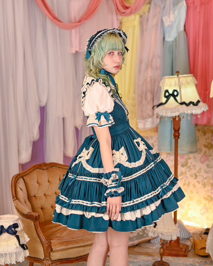 [FS] Dreaming Tea Party Ladder Lace Blouse