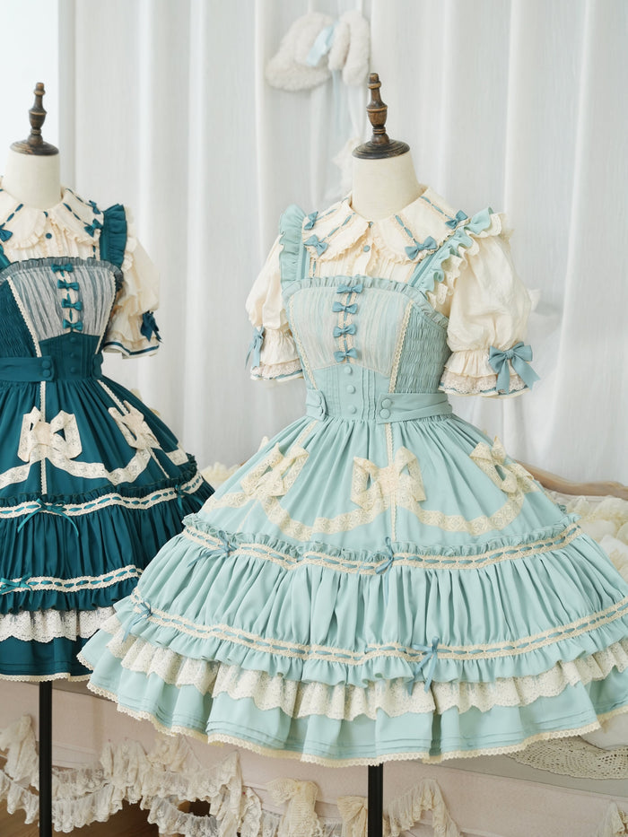 [FS] Dreaming Tea Party Ladder Lace Blouse