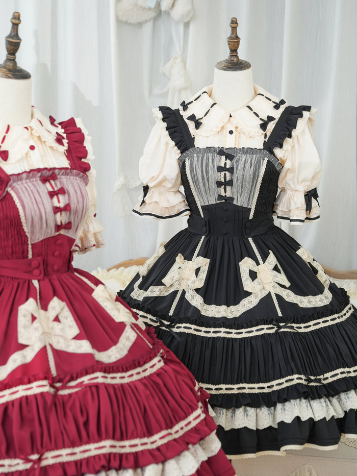[FS] Dreaming Tea Party Ribbon Jumperskirt