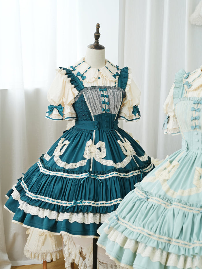 [FS] Dreaming Tea Party Ribbon Jumperskirt
