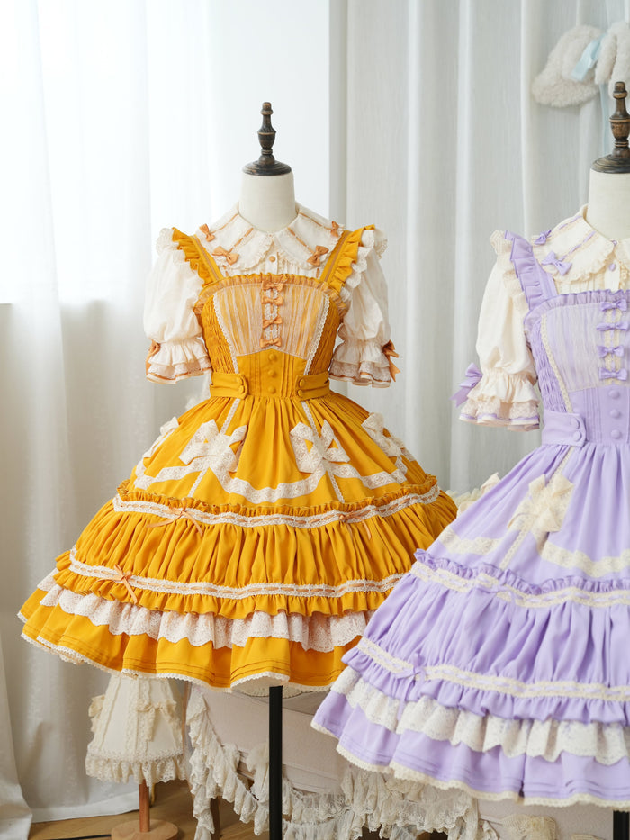 [FS] Dreaming Tea Party Ribbon Jumperskirt