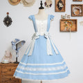 [FS] Gentle Breeze Song Side Ribbon Jumperskirt