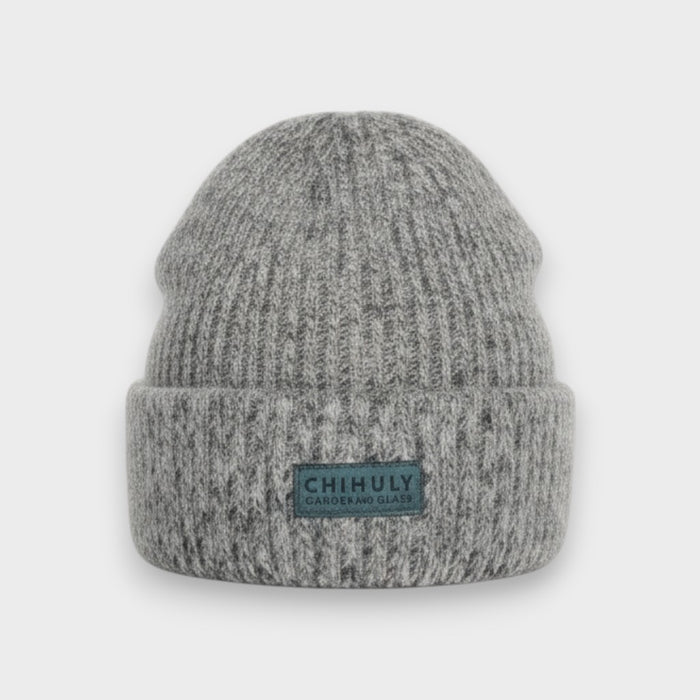 Fuzzy Pink/Grey Beanie