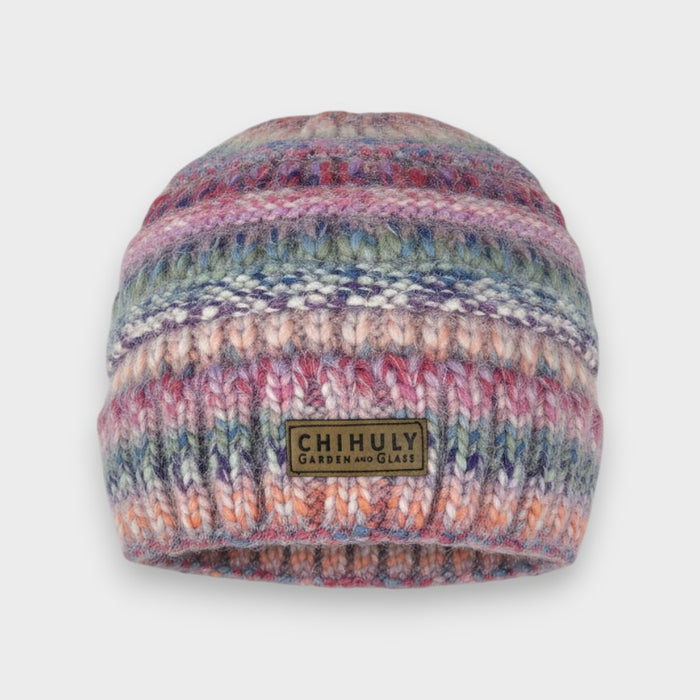 Fuzzy Rainbow Beanie