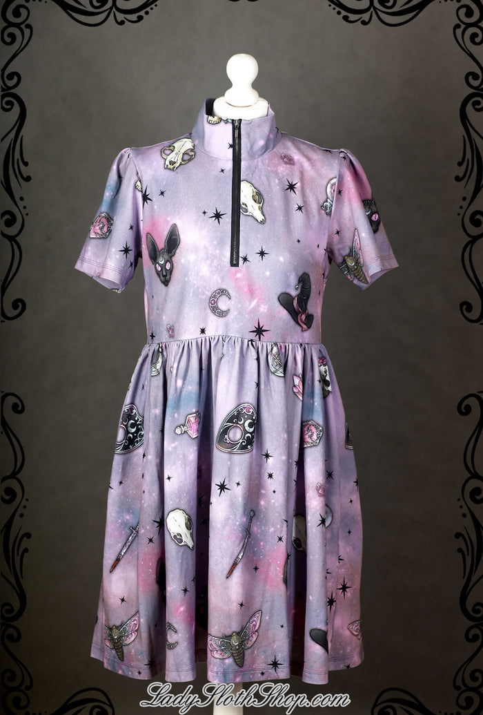 Galaxy Witch Zipper Dress