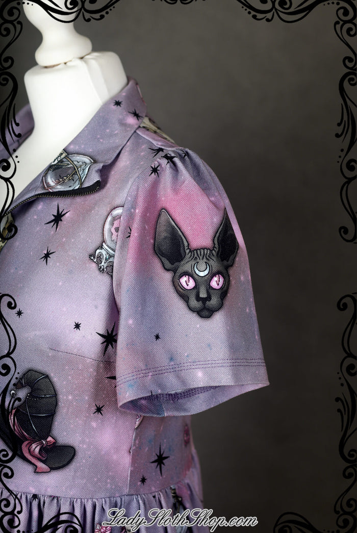 Galaxy Witch Zipper Dress