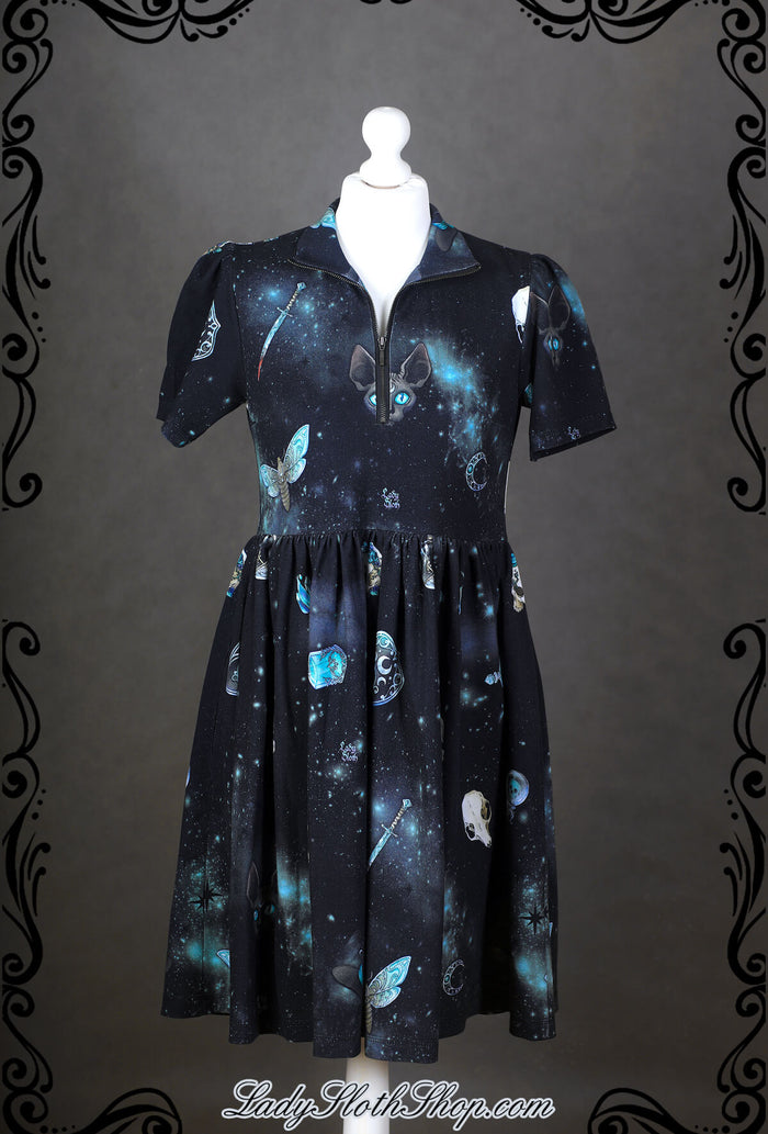 Galaxy Witch Zipper Dress