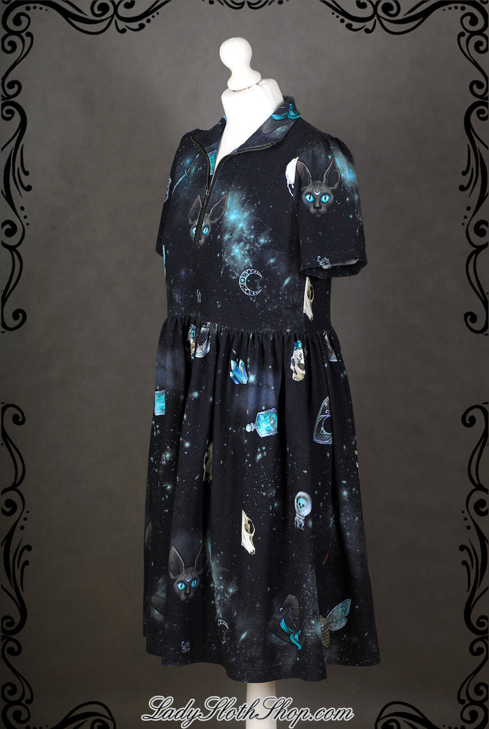 Galaxy Witch Zipper Dress