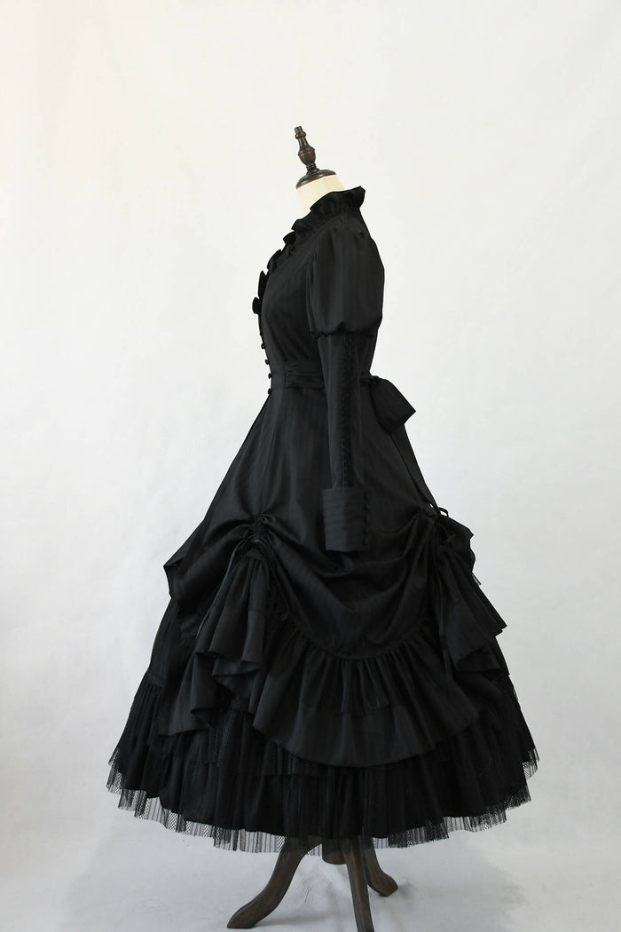 Garden of the Insomnia Night - Victorian Gothic Long Onepiece