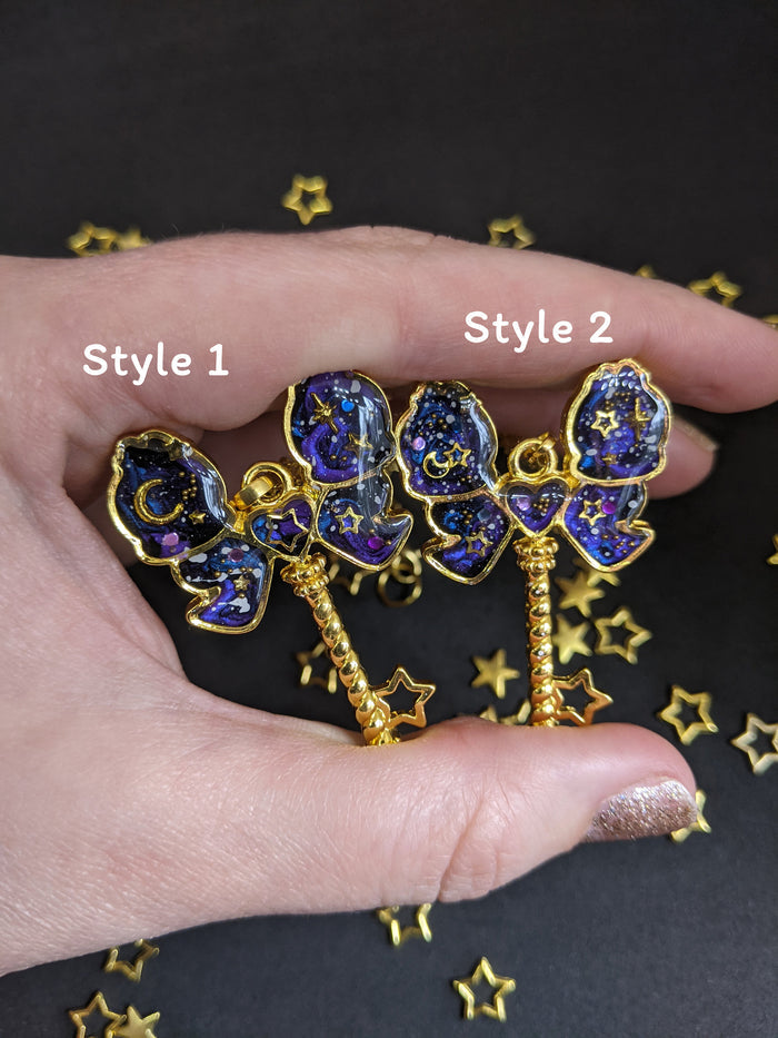Gemini: Celestial Zodiac Resin Pendant Necklaces- 2 Styles - Lolita Collective