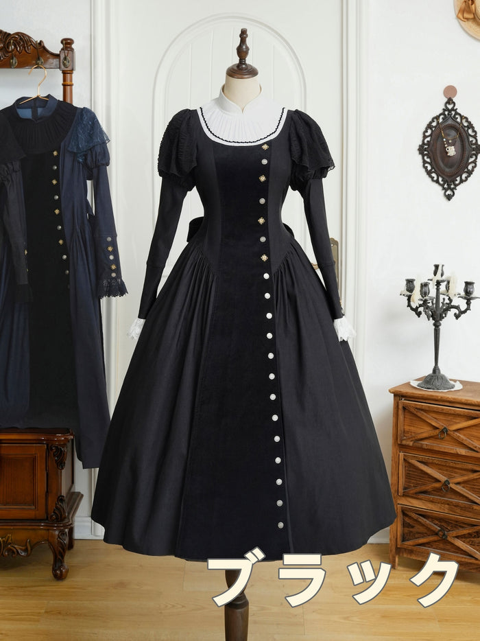 Givrille Placket Long Dress