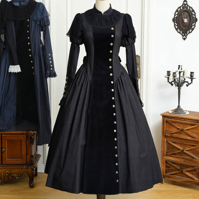 Givrille Placket Long Dress