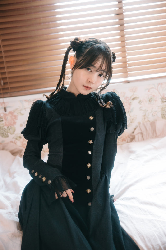 Givrille Placket Long Dress