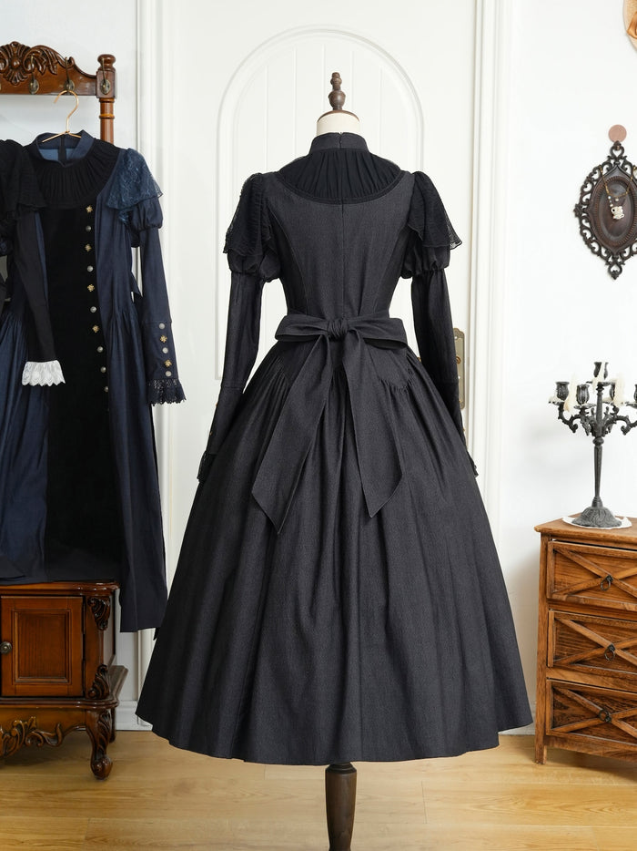 Givrille Placket Long Dress