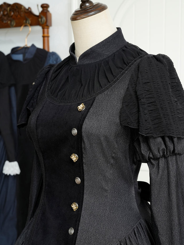 Givrille Placket Long Dress