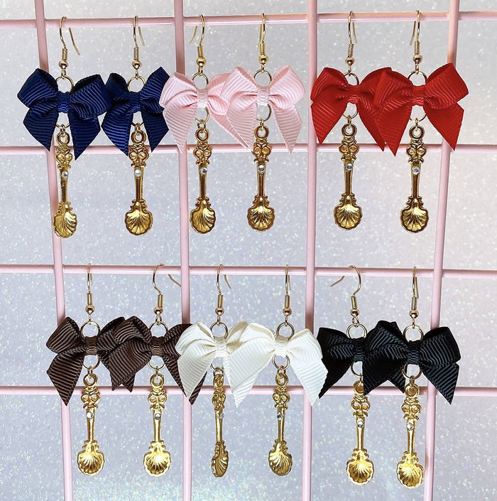 Gold Spoon Earrings (6 Colors) - Lolita Collective