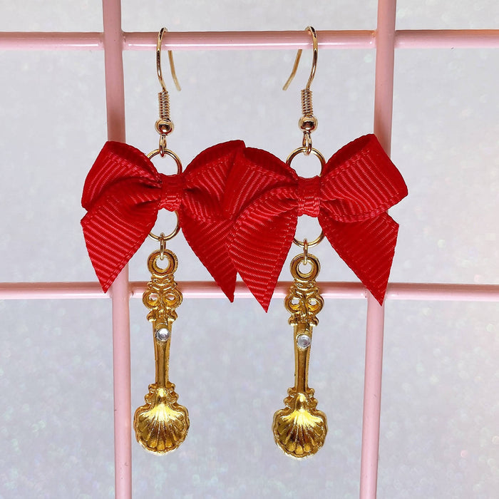 Gold Spoon Earrings (6 Colors) - Lolita Collective