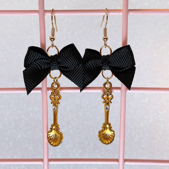 Gold Spoon Earrings (6 Colors) - Lolita Collective