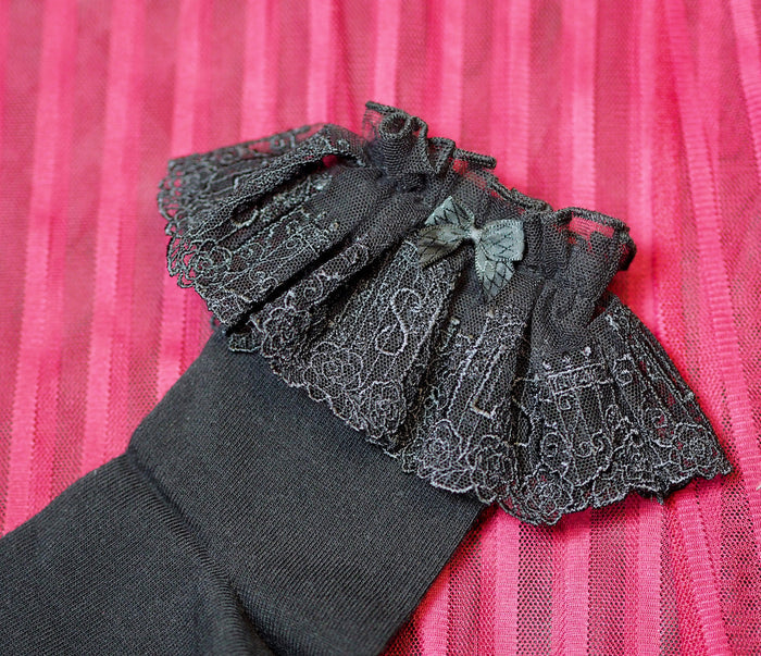 Gothic Rose Garden Lace Socks
