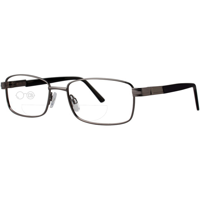 Matte Gunmetal / Black / Top .50 - Bottom 1.50