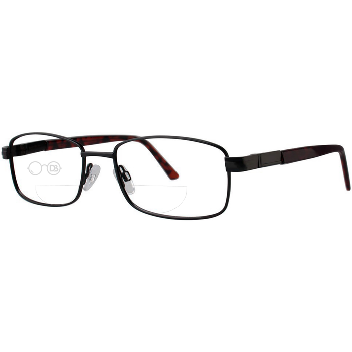 Matte Black / Tortoise / Top .50 - Bottom 1.50