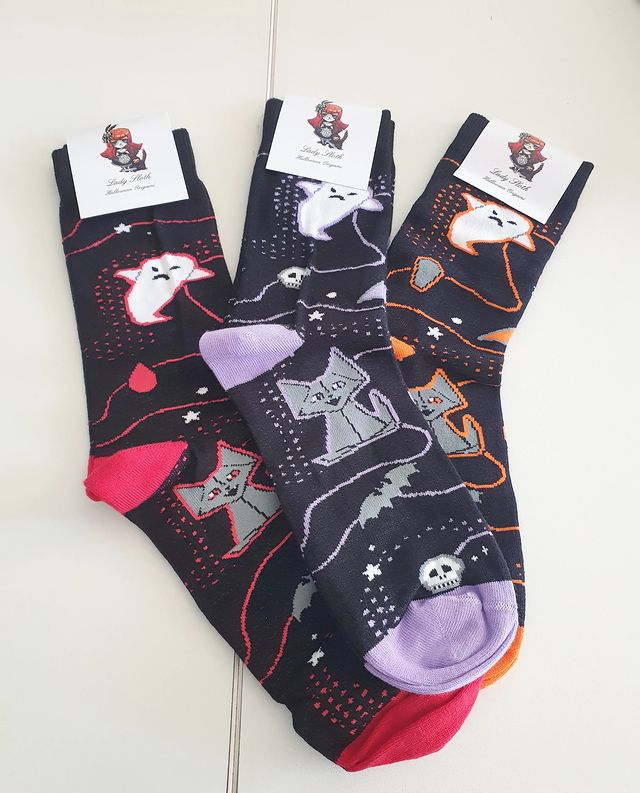 Halloween Origami Socks