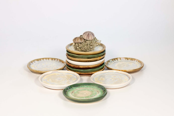 Handmade Ceramic Coasters - Set of 4