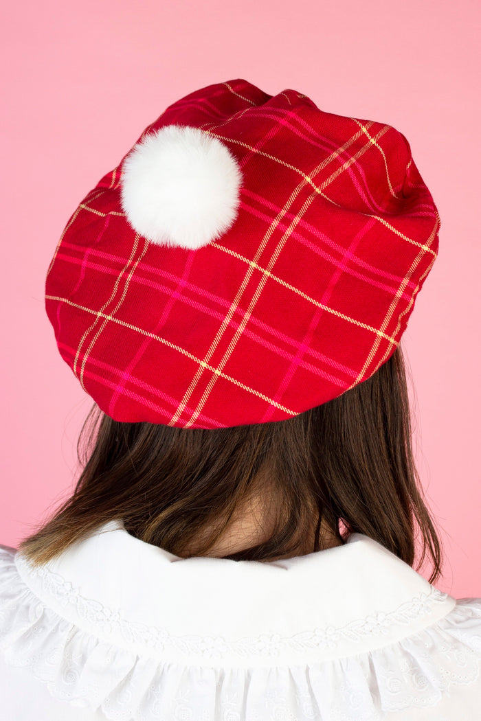 Happy Tartans Beret (4 Colors)