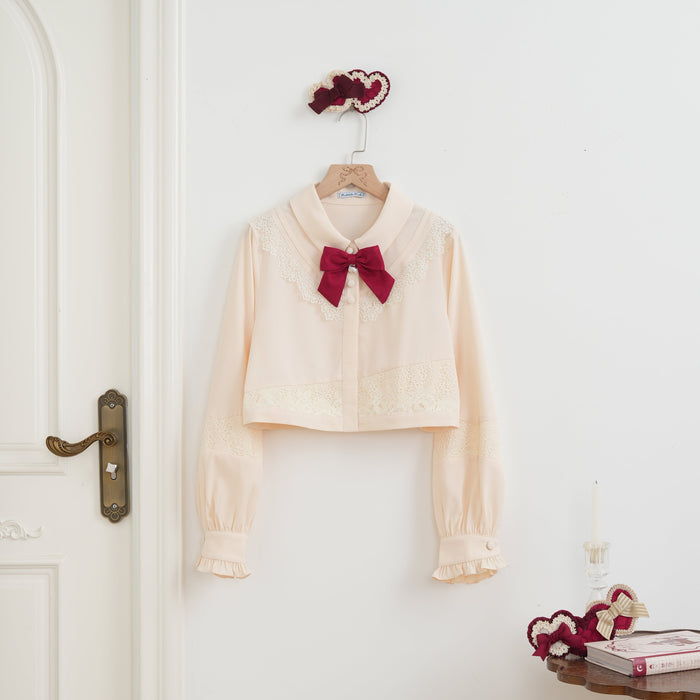 Heartbeats Valentine Short Blouse
