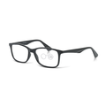 Clear Reading Glasses / Shiny Black / +4.00