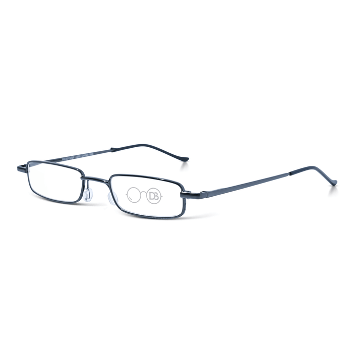 DebSpecs Compact Wire Rectangle Readers with Case pa0013 Black 1280 1280 angled view