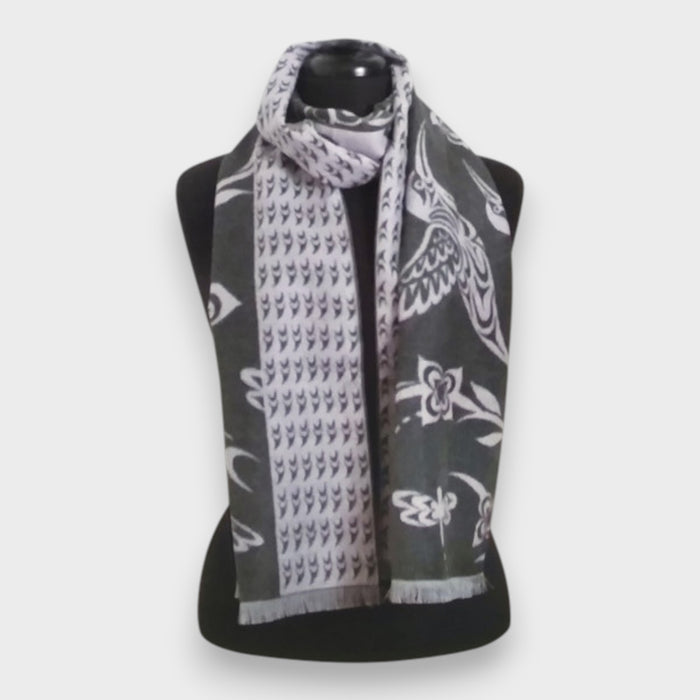 Hummingbird Brushed Silk Scarf