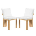 Indoor Boucle Dining Chair Set of 2, Rubber Wood Frame, Plush Beige Boucle Seating, 250lbs Weight Capacity for Kitchen & Dining Room