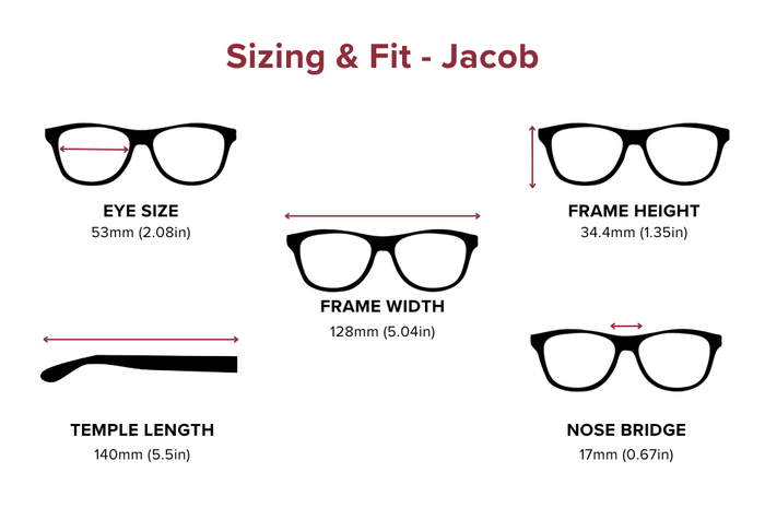 DebSpecs Large-size eyewear fit guide Jacob