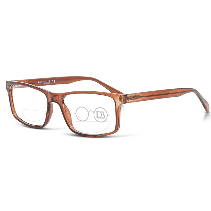 Clear Reading Glasses / Scotch / Top .50 - Bottom 1.50