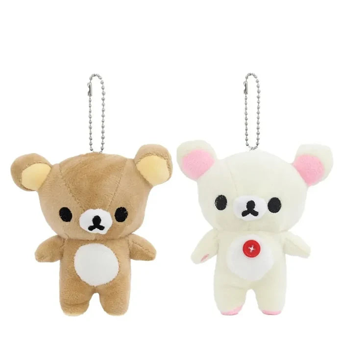 Kawaii Rilakkuma Plush Bear Keychain
