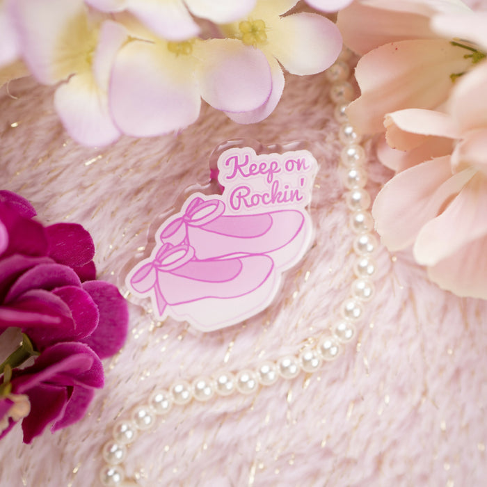 Keep on Rockin' Acrylic Pins